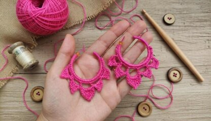 Crochet earrings Pdf + Video Tutorial