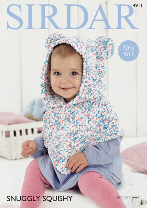 Poncho in Sirdar Snuggly Squishy - 4911 - Downloadable PDF