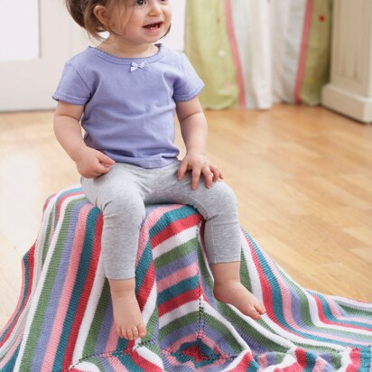 From the Middle Blanket in Bernat Softee Baby Solids
