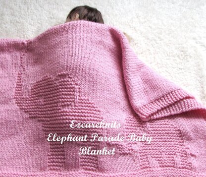 Elephant Parade Baby Blanket