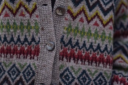 Western Winter Fair Isle Cardigan