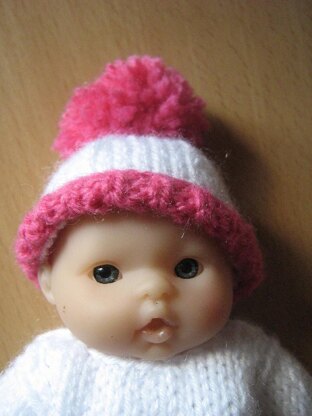 5" Berenguer Doll Winter Sweater Set