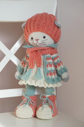 Doll Toy Clothes - Crochet Pattern - Outfit Nikkie