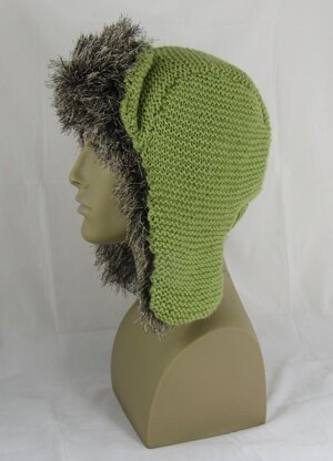 Garter Stitch Trapper Hat