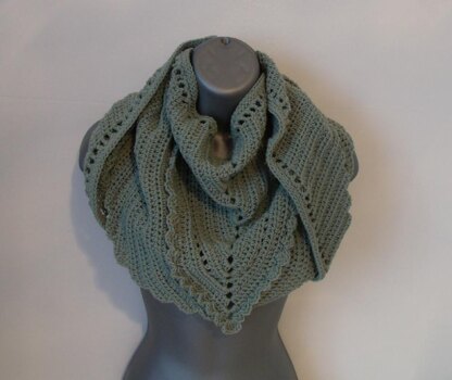 Kerchief Style Triangular Shaped Shawl