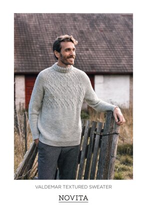 Valdemar Textured Sweater in Novita 7 Veljestä - Downloadable PDF