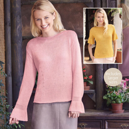 Woman's Tops in Sirdar Summer Linen DK - 8131 - Downloadable PDF