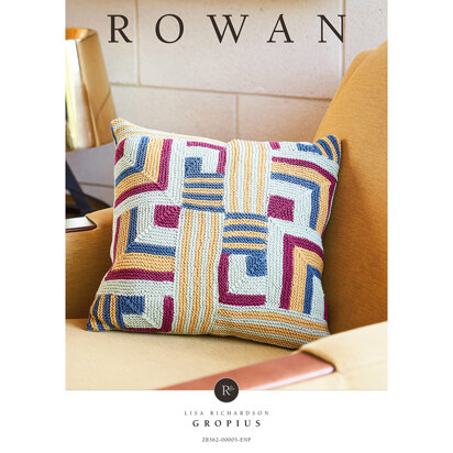 Gropius Cushion in Rowan Cotton Glace - Downloadable PDF