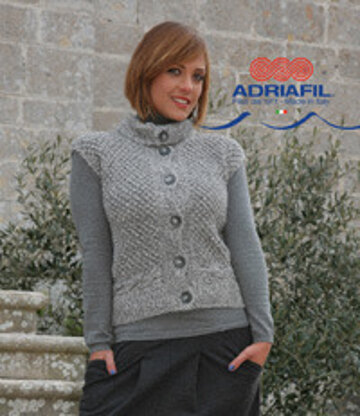 Clio Waistcoat in Adriafil Lana Naturale Inca - Downloadable PDF
