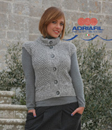 Clio Waistcoat in Adriafil Lana Naturale Inca