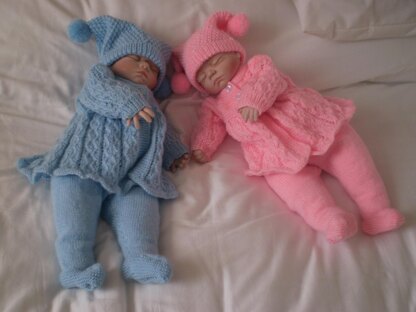 Reborn / 0-3 Months Baby Matinee / Pram Set
