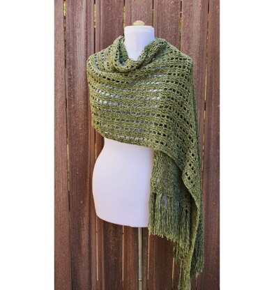 Fall Moss Shawl