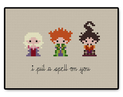 The Sanderson Sisters Bite Size - PDF Cross Stitch Pattern