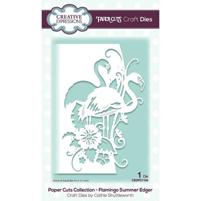 Creative Expressions Paper Cuts Edger Flamingo Summer Craft Die