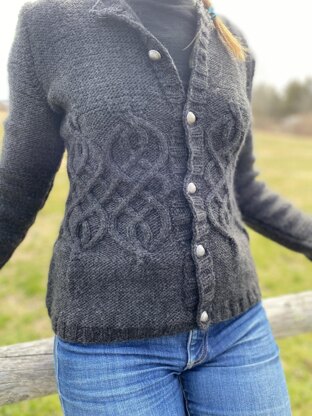 Infinity Cabled Cardigan