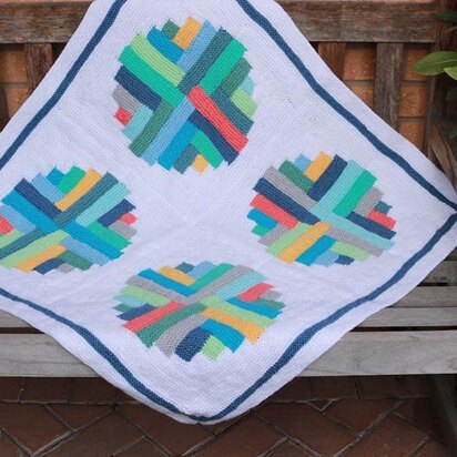 Portholes Log Cabin Blanket