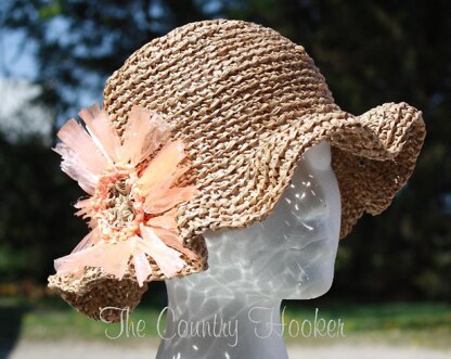 Ruffle Brim Sun Hat