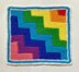 Stairs motif rug by HueLaVive