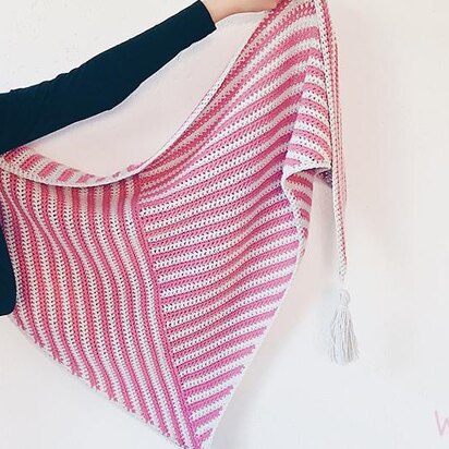 Stripe Me Shawl