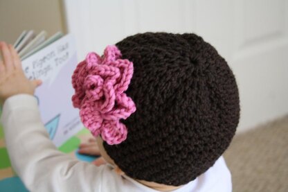Baby Hat with Accent Flower