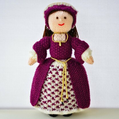 Catherine - A Tudor Doll Knitting Pattern - Toy Knitting Pattern