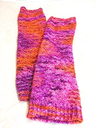 Colorful Cloud Leg Warmers