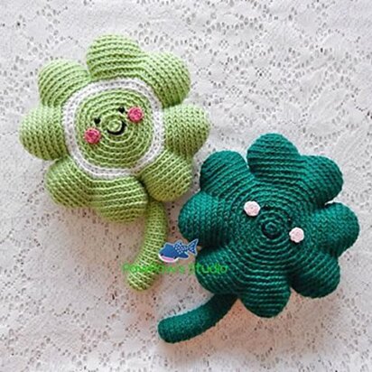 Amigurumi Four Leaf Clover Pattern No.63