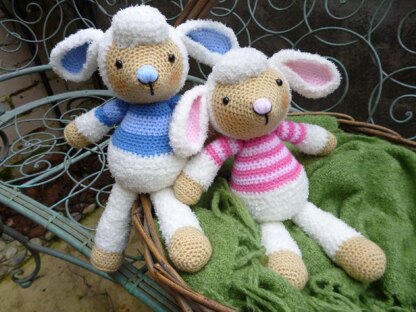Lulu and Lollo Lamb Amigurumi Crochet Pattern