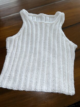 AW05 Cropped Rib Top