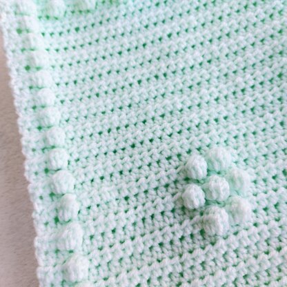 Bow baby blanket