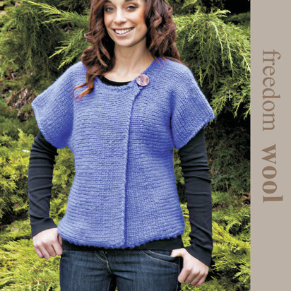 Sideways Knit Tunic in Twilleys Freedom Wool - 9132