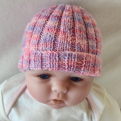 Brady - Babies 4ply rib beanie