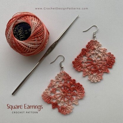 Square Earrings for Beginners
