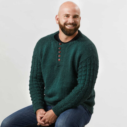 1278 - Galanthus  -  Jumper Knitting Pattern for Men in Valley Yarns Becket by Valley Yarns