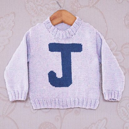 Intarsia - Letter J Chart - Childrens Sweater