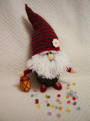 Toy Knitting Patterns Christmas- Knitting pattern Scandinavian gnome, christmas