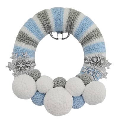 Crochet Christmas Wreath Pattern - Blizzard