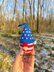 USA Patriotic American Gnome - keychain