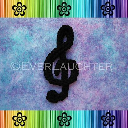 Treble Clef Applique