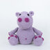 Hoooked  Eco Barbante - Hippo Hugo - Orchid - 18x19cm (Purple)