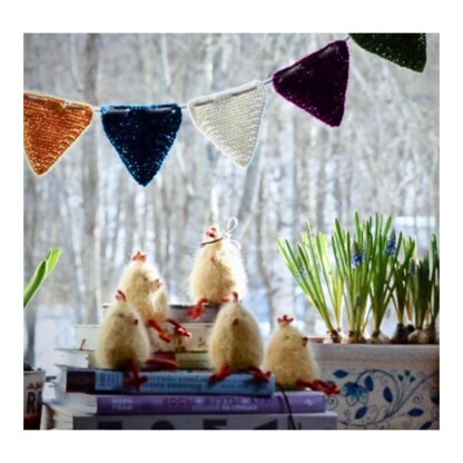 Easter chick and a Small festive garland