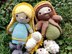 Nativity Scene Christmas Dolls Mary Joseph Baby Jesus Crib Donkey and Sheep Manger Creche Krippe amigurumi crochet pattern