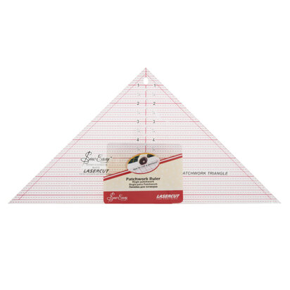 Sew Easy Ruler: Quilting: 90 Degree Triangle: 7.5 x 15.5in