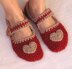 Mary Jane crochet slippers