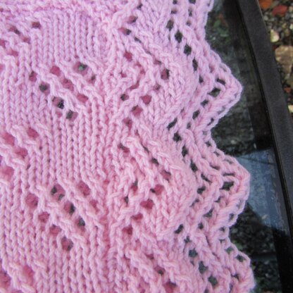 Lace Triangles Baby Blanket