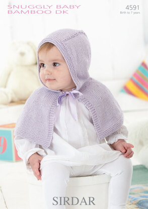 Capes in Sirdar Snuggly Baby Bamboo DK - 4591 - Downloadable PDF