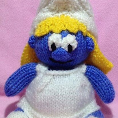Smurfette - knitting pattern
