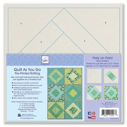 June Tailor Inc Quilt As You Go Paris on Point Quilt