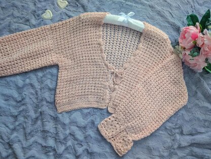 Crochet Cottage Bolero Cardigan Pattern