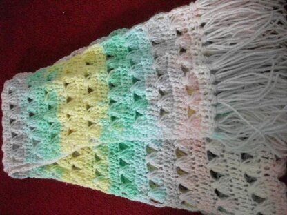 Simple crochet scarf